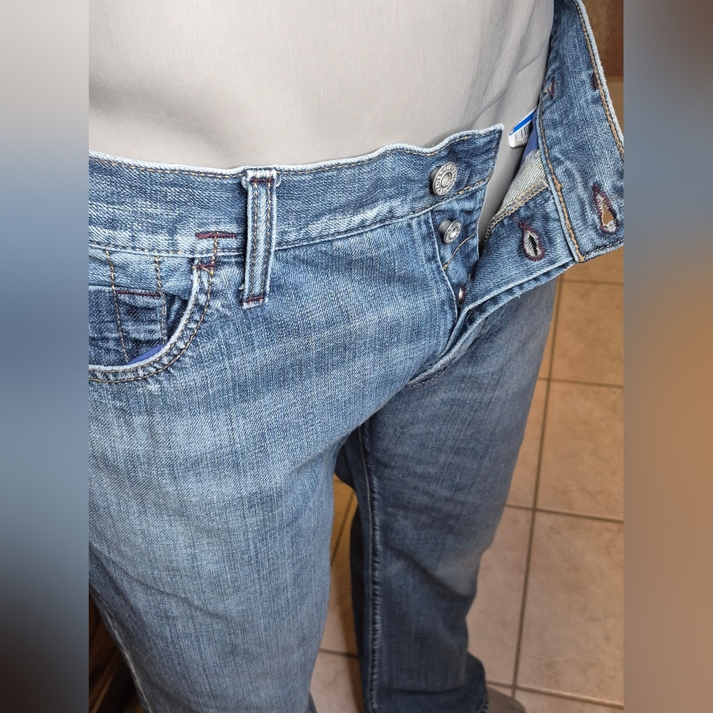 Energie Classic Blue Straight-Leg Jeans with Natural Fading